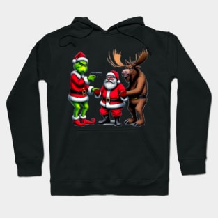 Grinch Vs Santa Hoodie